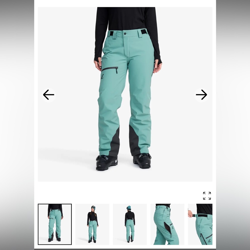 Revolution Race Teal AccXel Snow Pants